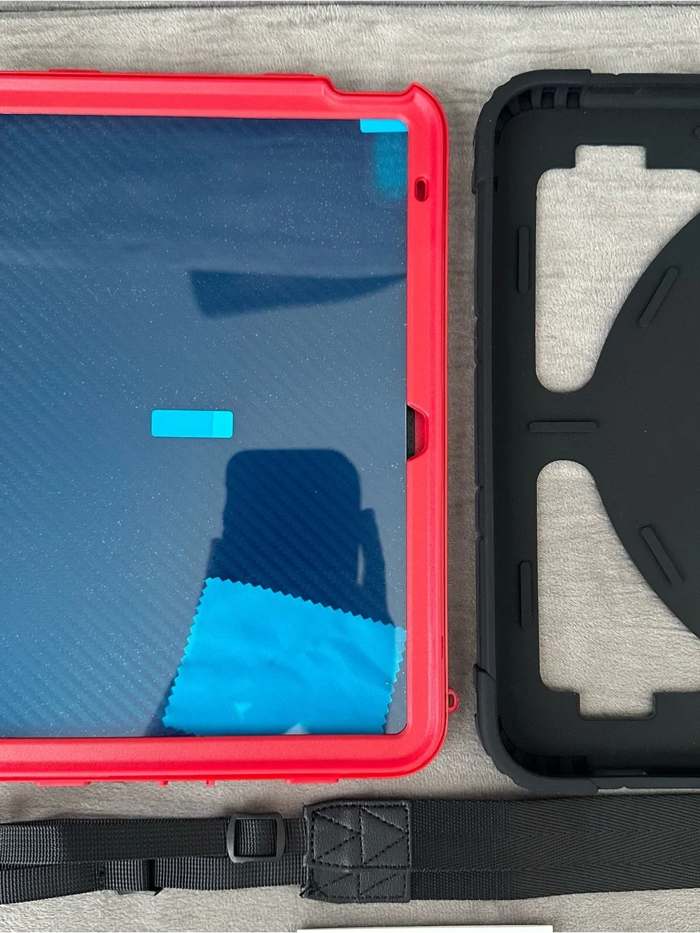 iPad 11th Gen 11”/ iPad 10th Gen 10.9” Shock Proof Red & Black Tablet Case